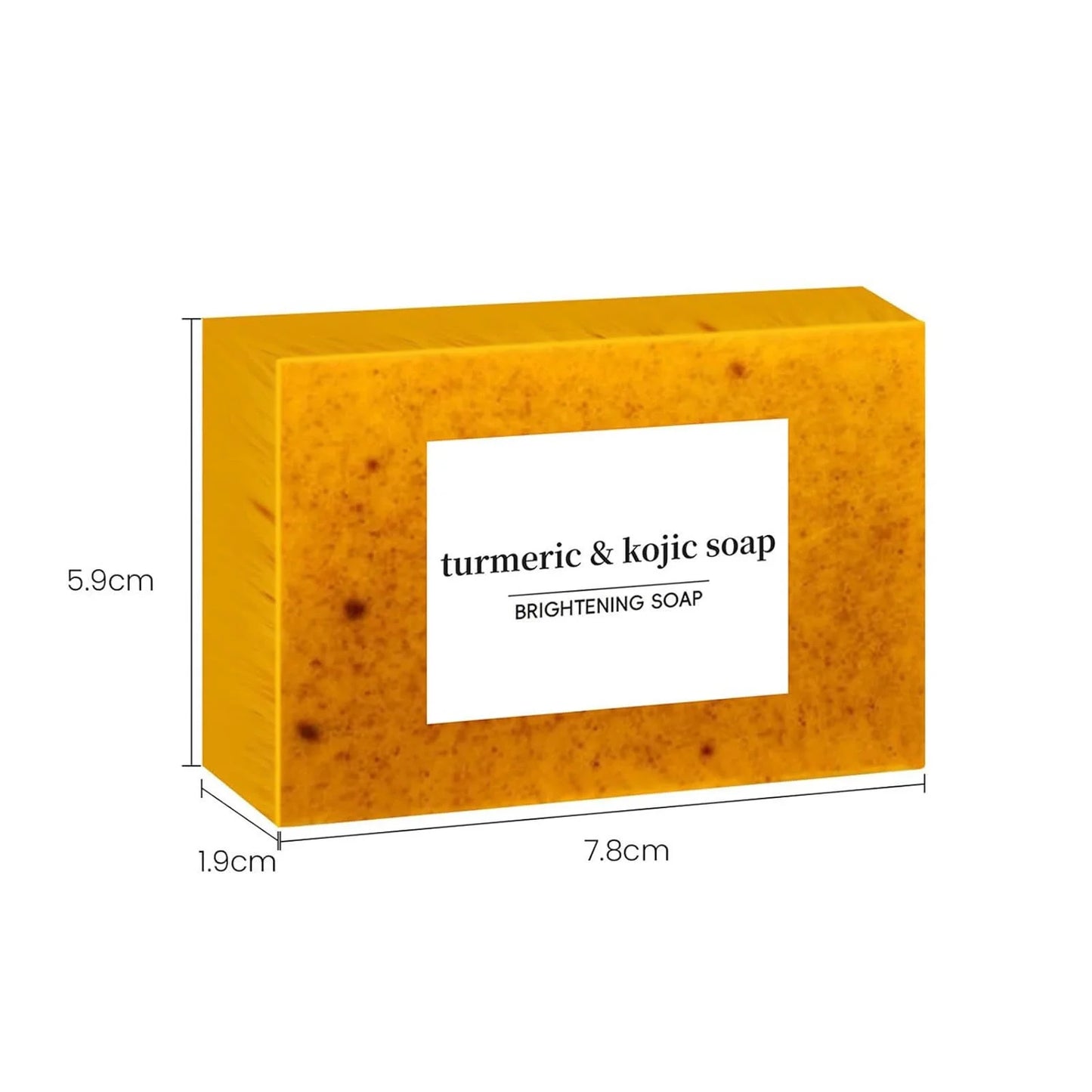 2PCS Turmeric Soap Bar, Organic Turmeric Soap for Dark Spots & Acne, for Hyperpigmentation, Smooth Skin, All Natural Turmeric Soap Bar, Deep Cleansing Turmeric Soap